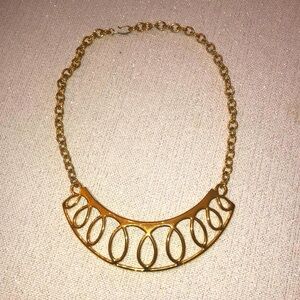Monet Vintage Loop Panel Necklace